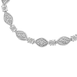 Haus of Brilliance Sterling Silver Diamond Pear Bracelet