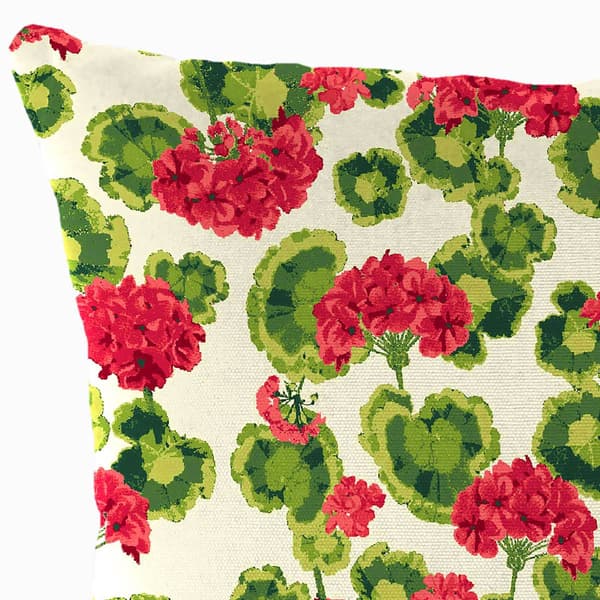 Jordan Manufacturing 2pk. Geranium Floral Outdoor Throw Pillows