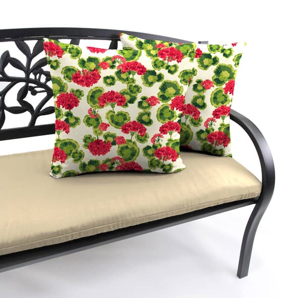 Jordan Manufacturing 2pk. Geranium Floral Outdoor Throw Pillows