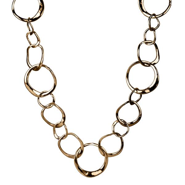 Bella Uno Hammered Link Necklace - image 