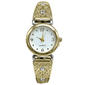 Womens White Dial Filigree Heart Bracelet Quartz Watch - LWBN02BV - image 1