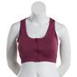 Plus Size Shadow Sport Seamless Zip Front Sports Bra - image 1