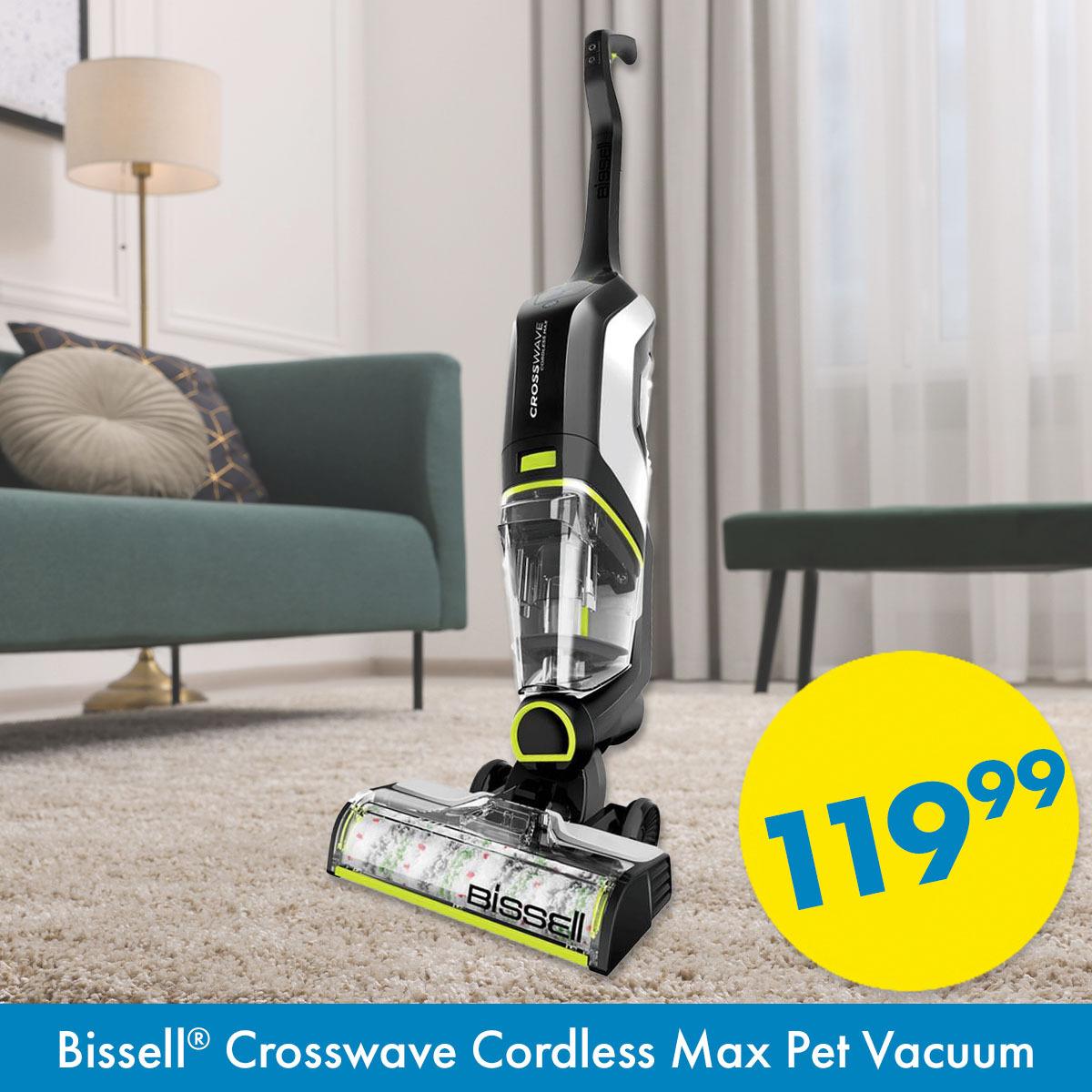 $119.99 Bissell Crosswave Cordless Max Pet Vacuum