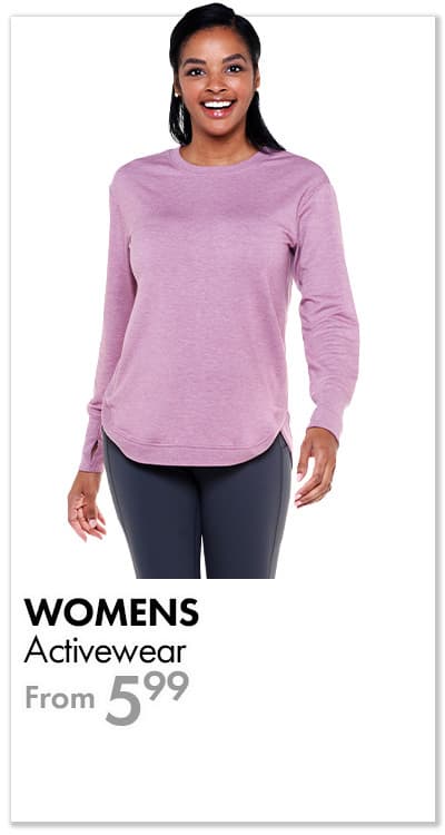 Womens Activewear From $5.99