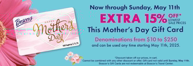 Extra 15% Off This Mother's Day Gift Card