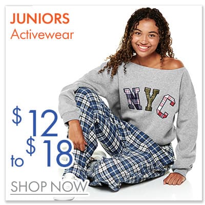 Juniors Activewear From $12