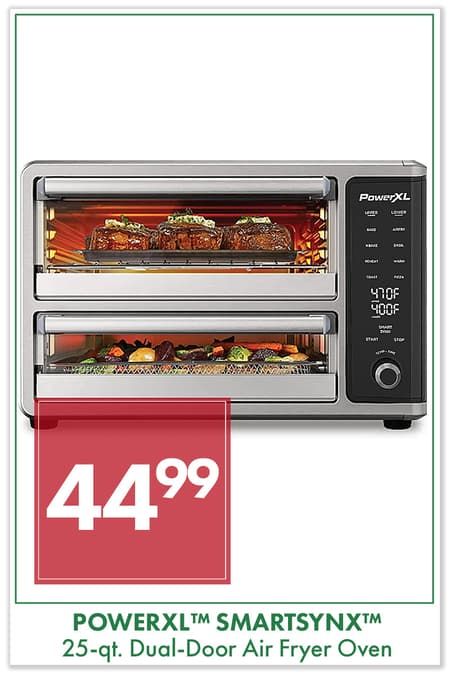 POWERXL™ SmartSynx™ 25-qt. Dual-Door Air Fryer Oven $44.99