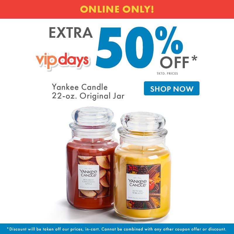 Extra 50% Off 22oz. Yankee Candle Jar Candles