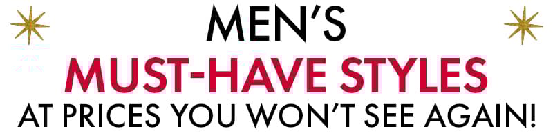 Mens Must Have Deals