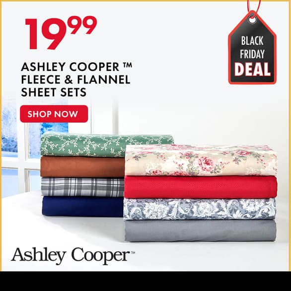 $19.99 Fleece & Flannel Sheets by Ashley Cooper