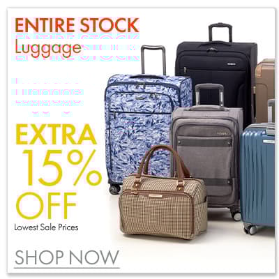 Extra 15% Off Luggage