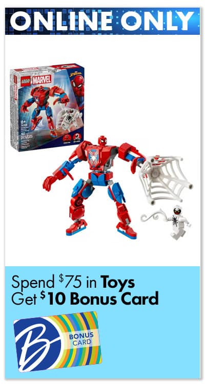 ONLINE ONLY Spend $75 in Toys, Get $10 Bonus Card