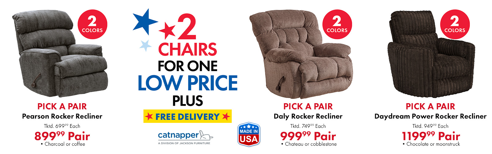 Catnapper Pick-A-Pair Sale