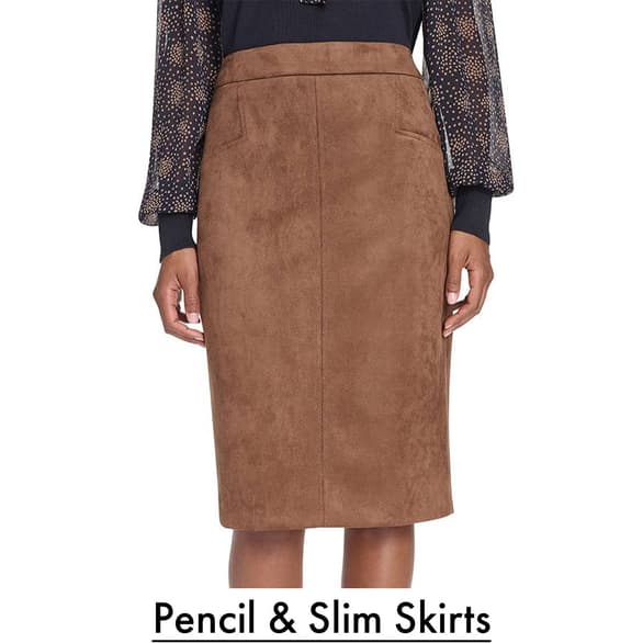 Shop Pencil and Slim Skirts!
