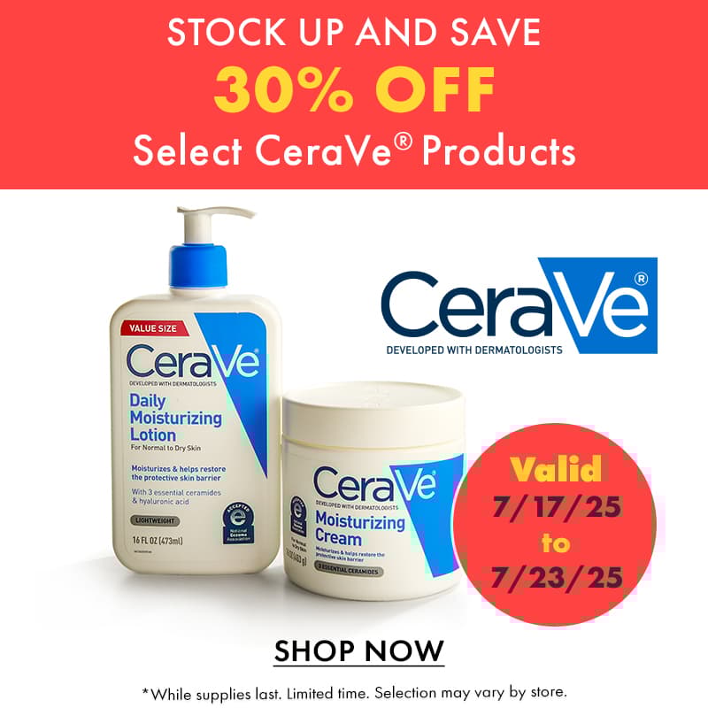 30% Off select CeraVe products