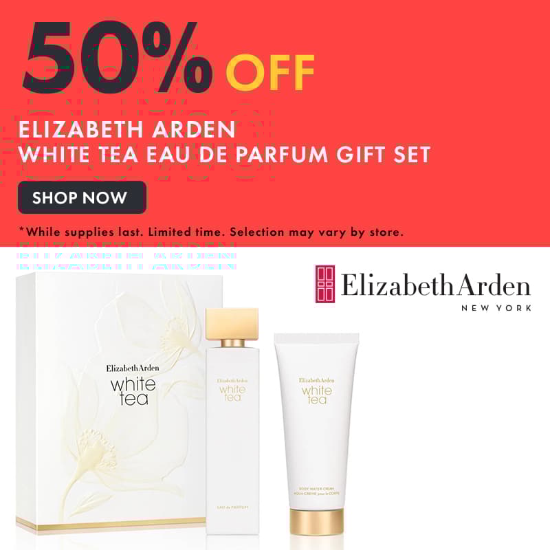 50% Off Elizabeth Arden White Tea Eau De Parfum Gift Set