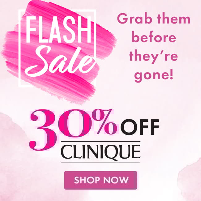Clinique 30% off