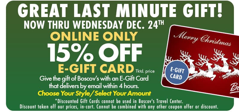 15% off E-Gift Card