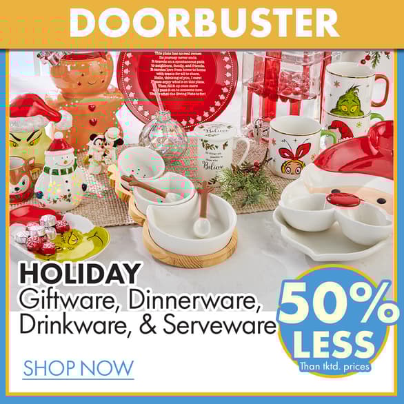 Holiday Dinnerware, Drinkware & Serveware