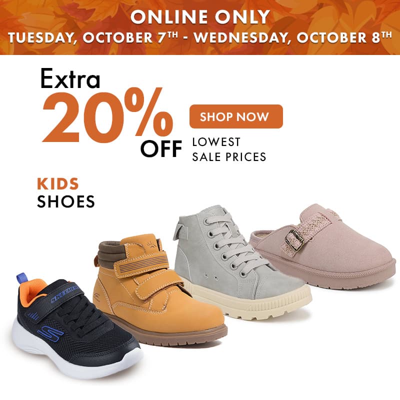 Extra 20% OFF Kids shoes 