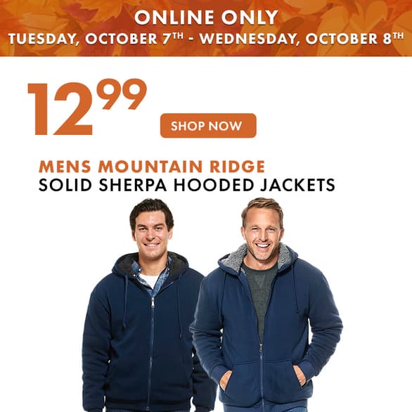 Mens Mountain Ridge Sweatshirts $12.99 