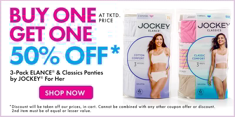 Buy 1, Get 1 50% Off 3-Pk Elance & Classics Panties by Jockey for Her