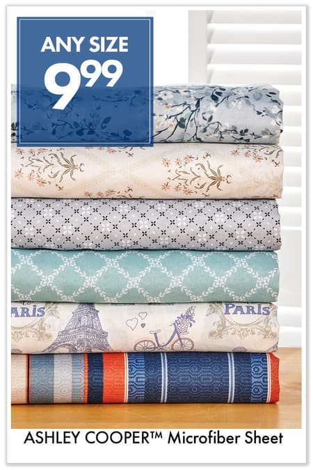 ASHLEY COOPER™ Microfiber Sheet Set $9.99