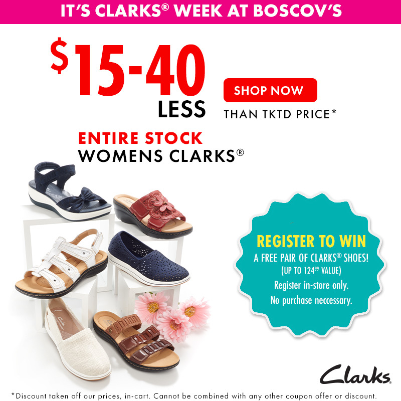 Clarks Shoe Week at Boscov's