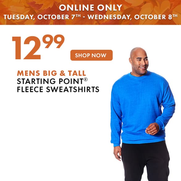 Mens Big & Tall Starting Point Sweatshirt