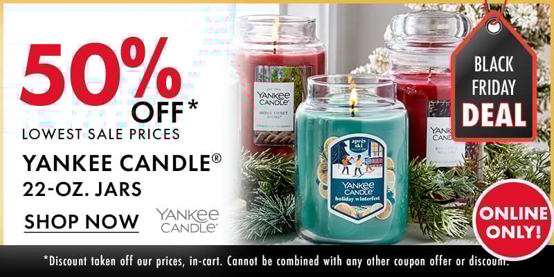 50% OFF Yankee Candle