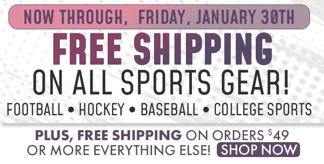 Free Shipping on Sports Gear, Plus Free Shipping at $49