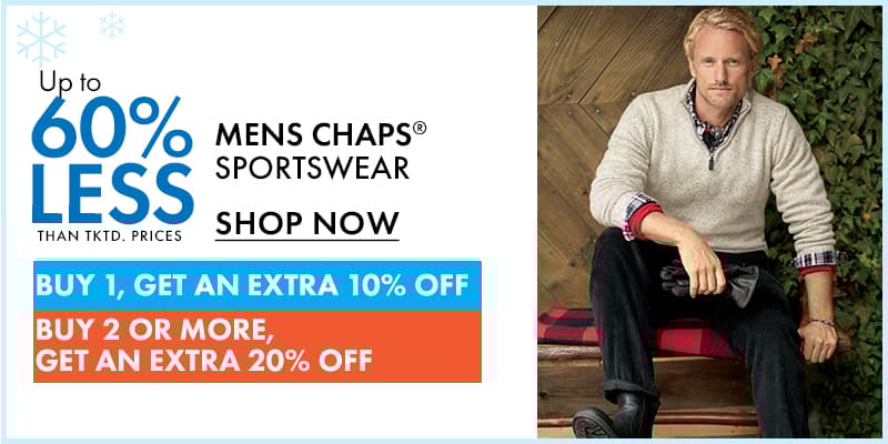 60% less than Men Chaps 