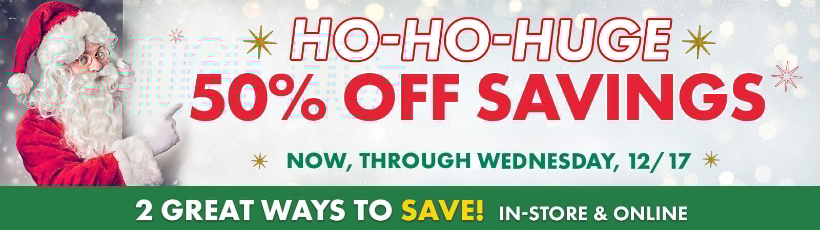 Boscovs - Ho Ho Huge 50% off Savings