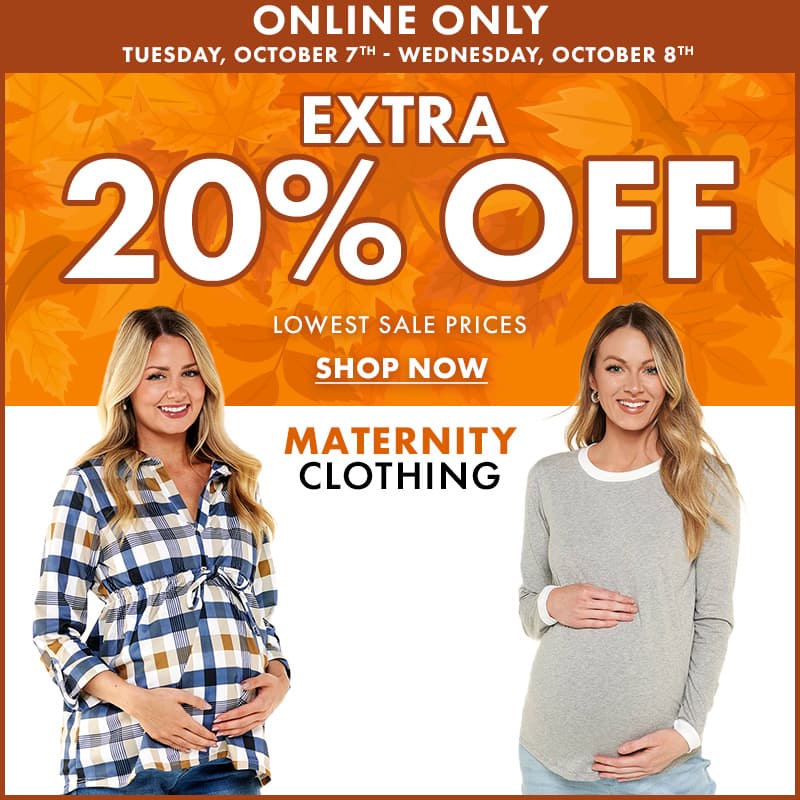 Extra 20% Off Maternity Clothing