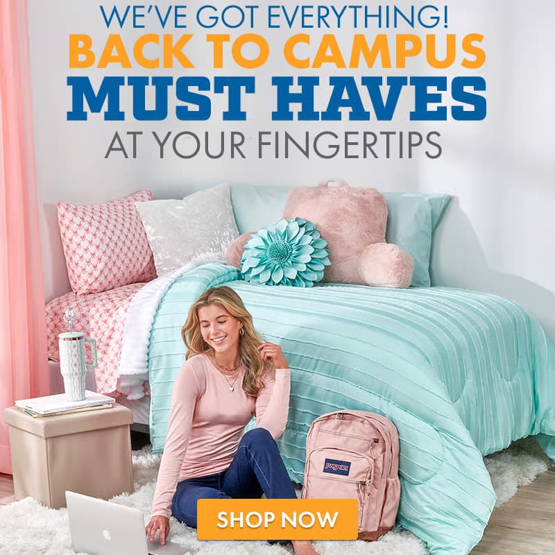 Forgot something for back to dorm? We have you covered!
