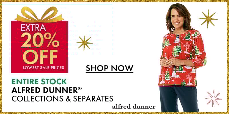 Extra 20% Off Entire Stock Alfred Dunner Collections & Separates