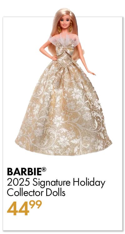 Barbie® 2025 Signature Holiday Collector Dolls $44.99