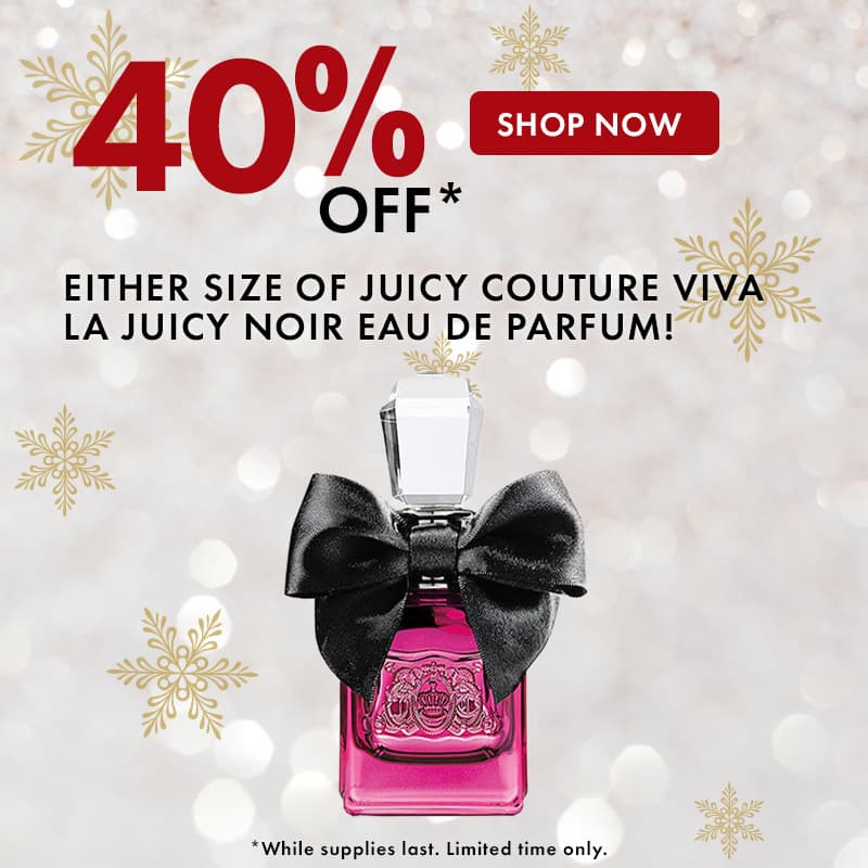 40% Off either size of Juicy Couture Viva La Juicy Noir Eau de Parfum!
