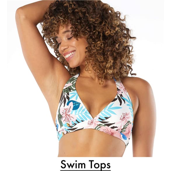 Womens Jessica Simpson Easy Zebra Twisted Bralette Swim Top - Boscov's