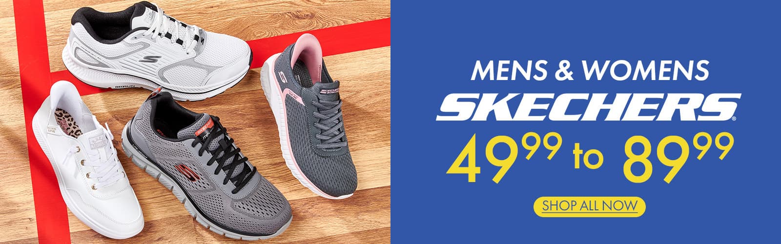 Mens & Womens Skechers $49.99-$59.99
