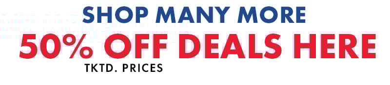 More 50% Off Savings