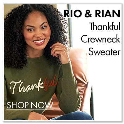 RIO & RIAN Thankful Crewneck Sweater