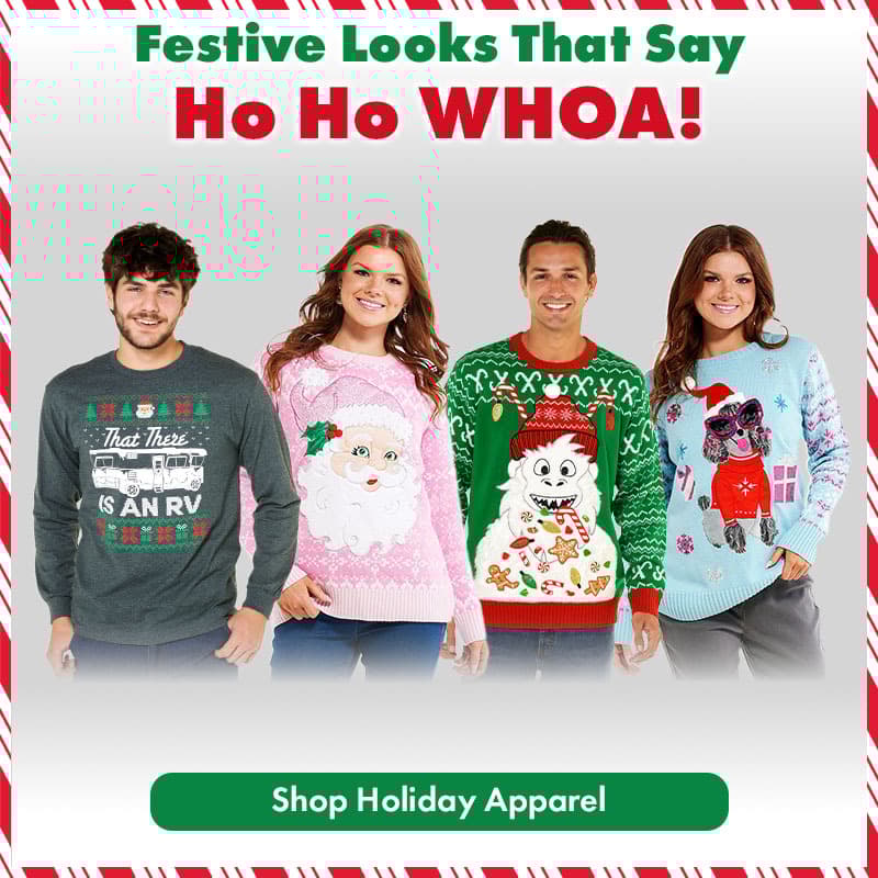 Shop Ugly Sweaters & Holiday Apparel