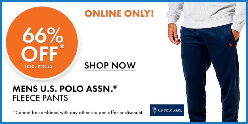 66% off Mens U.S. Polo Fleece Pants