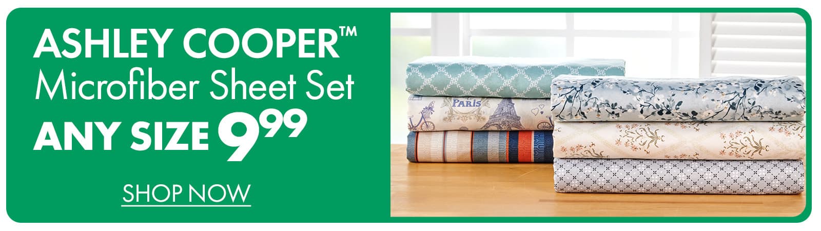 Ashley Cooper Microfiber Sheet Set