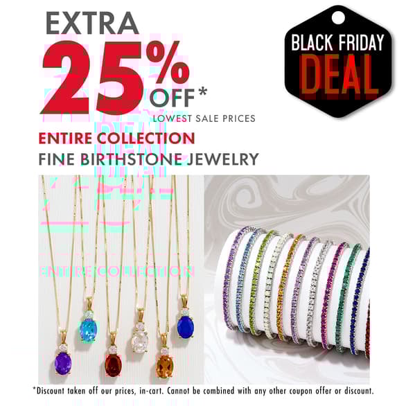 Extra 25% Fine Birthstone Jewelry
