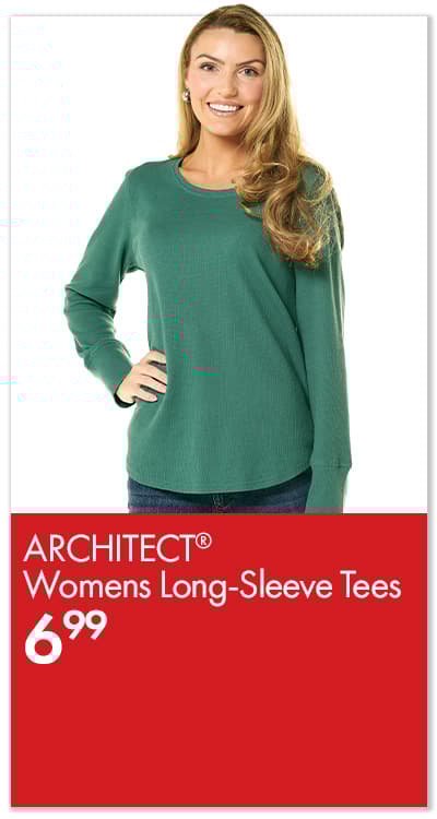 Womens Architect Long Sleeve Tees