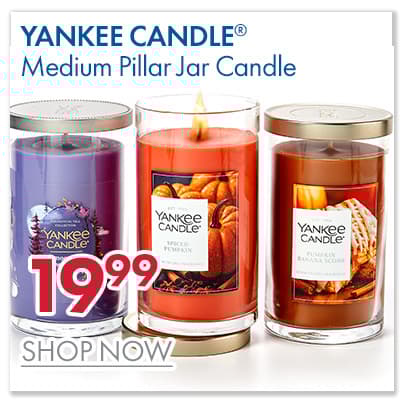YANKEE CANDLE® Medium Pillar Jar Candle $19.99