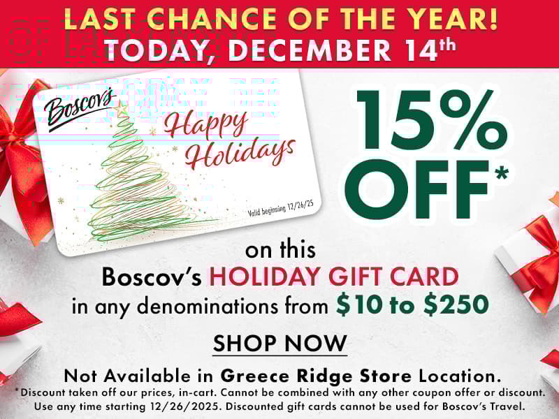 Extra 15% Off Discounted Holiday Gift Card