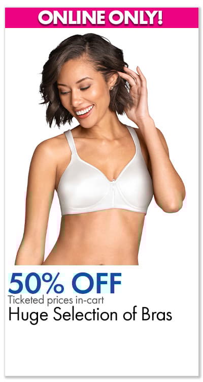 ONLINE ONLY 50% off tktd prices in-cart Huge Selection of Bras